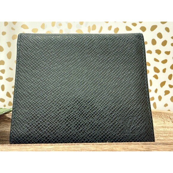 Louis Vuitton Dark Green Taiga Leather Bi-fold Wallet Certificate of Auth. - Picture 7 of 15